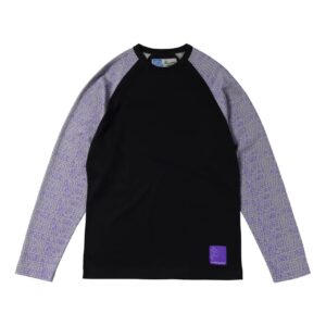 bubble wrap print raglan longsleeve shirt - brown (Size L)