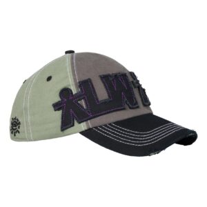 5 panel human logo cap sage/grey/black