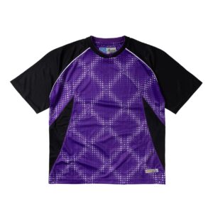 cross plaid shirt purple/black (Size L)
